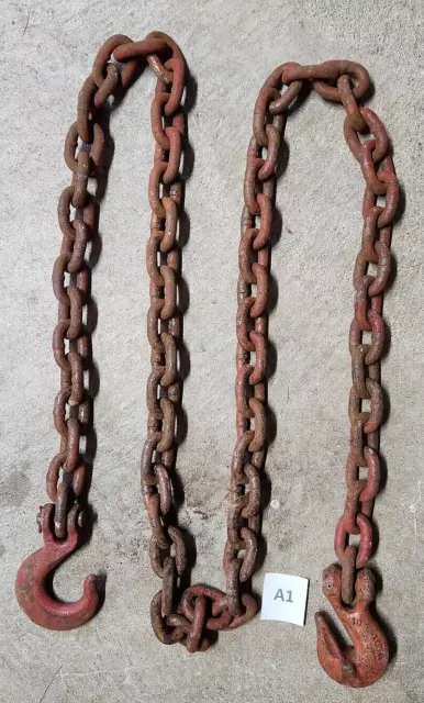 3/8" X 91" Heavy Duty Tow Chain Automotive Truck Towing Log Chain A1