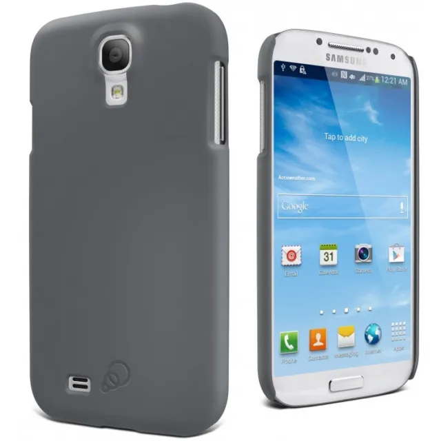 Cygnett Soft Feel schmale matte Hülle Cover für Samsung Galaxy S4 - grau BRANDNEU