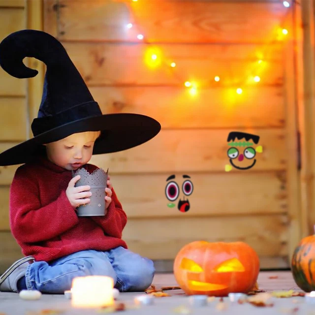 8 Pcs Pumpkin Sticker Halloween Party 3