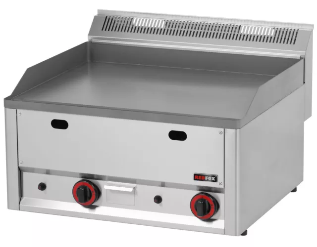 Gastro Gas-Doppel-Griddleplatte Grill Grillplatte Bratplatte 660x600x290 mm