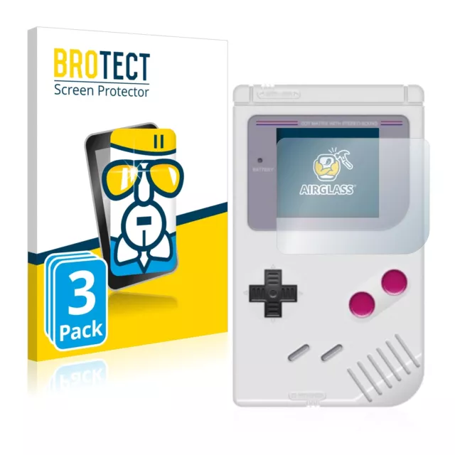 3x Flexible Protection Ecran Verre Film Protecteur pour Nintendo Gameboy (1989)