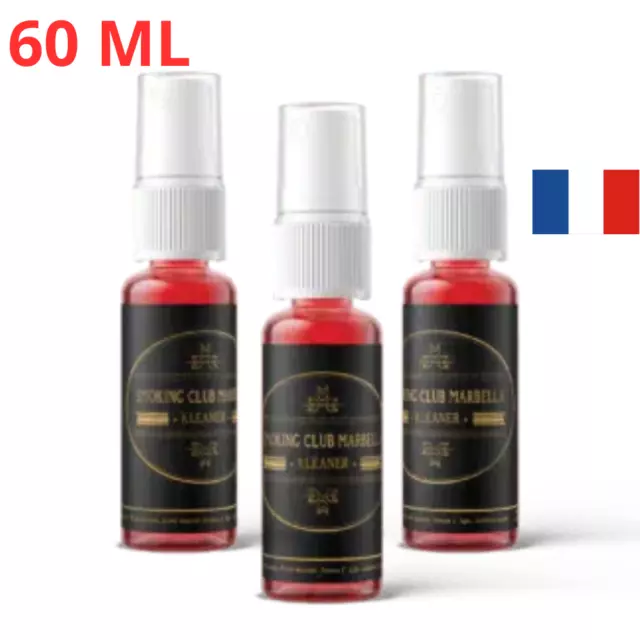 3 Spray Kleaner Smoking Club Marbella anti dépistage détection toxine salivaire