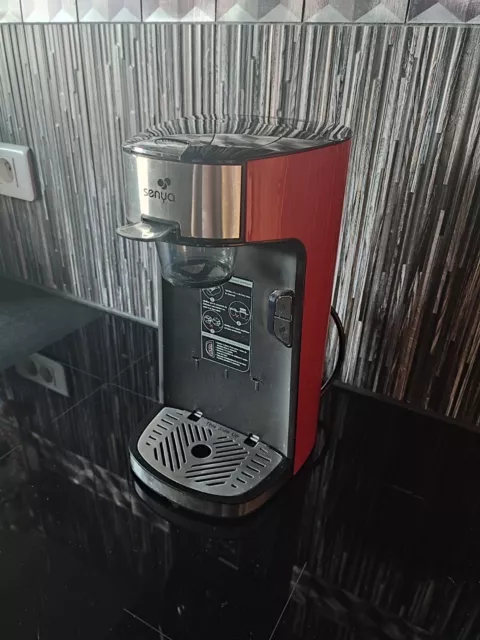 Senya Tea Time Machine A The Acier 0,55 L INOX Rouge 20 x 16 x 32 cm 1415 Watts