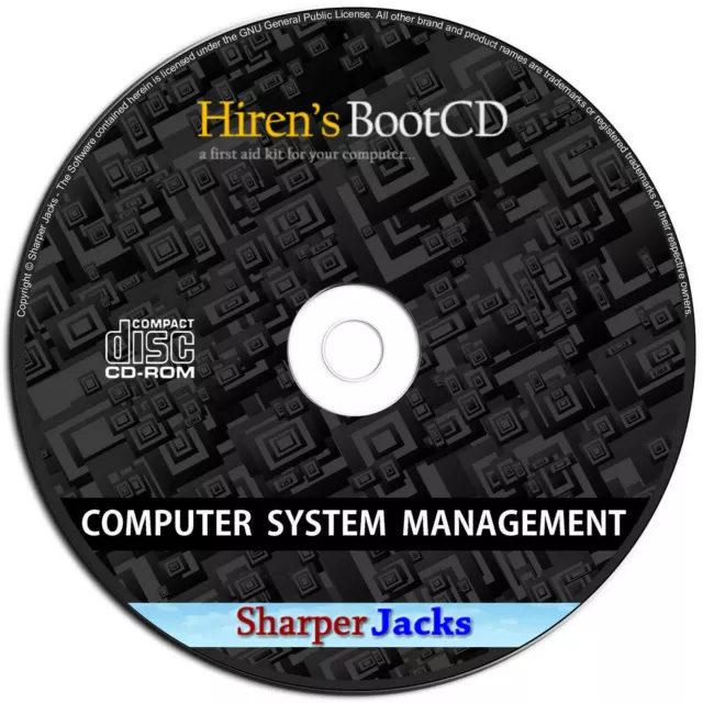 Hiren's Boot CD - PC Reparatur, Virus Entfernung, Klon, Erholung, Passwort