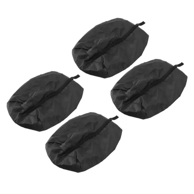37x23CM 4PCS Travel Shoe Bags Large Capacity Waterproof Black Travel XU LT AU SL