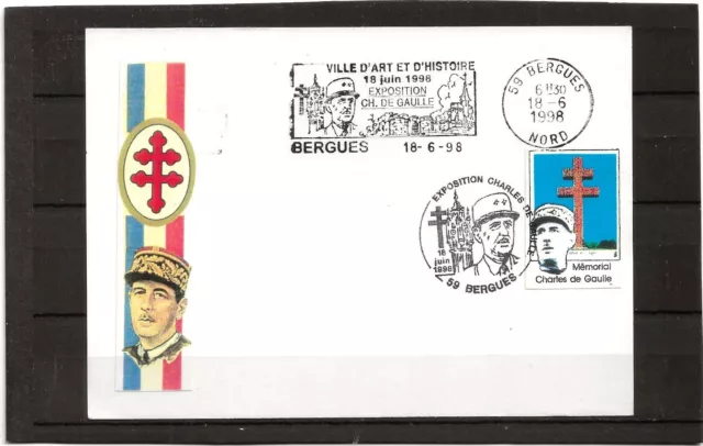 13 / Document Philatelique / Charles De Gaulle