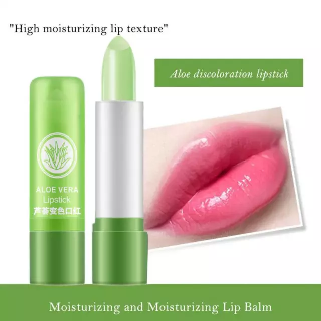 Aloe Vera Natural Temperature Changed Color Lipstick Moisture-Lip Balm L9A0