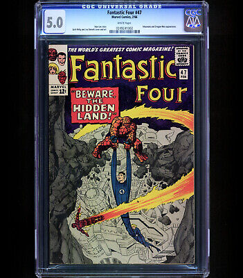 FANTASTIC FOUR #47 CGC 5.0 1ST MAXIMUS BLACK BOLTS BRO & 1ST ATTILAN Marvel 1966