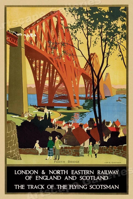 London & North Eastern Railway Classic 1920s Scottish Travel Poster - 24x36