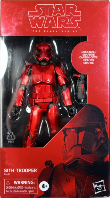 Star Wars Black Series ~ 6" CARBONIZED GRAPHITE SITH TROOPER RED CHROME EXCL.