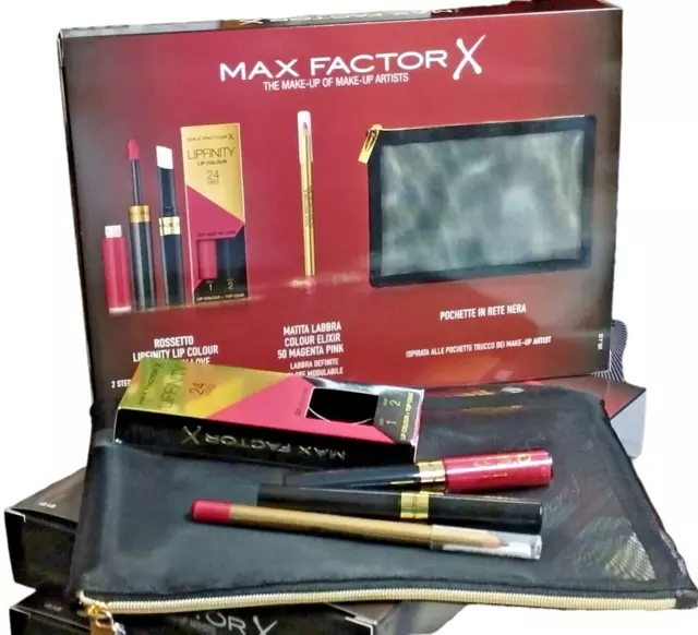 Set Labbra Perfette Rossetto verncice  Lipfinity  e Matita Labbra Max Factor