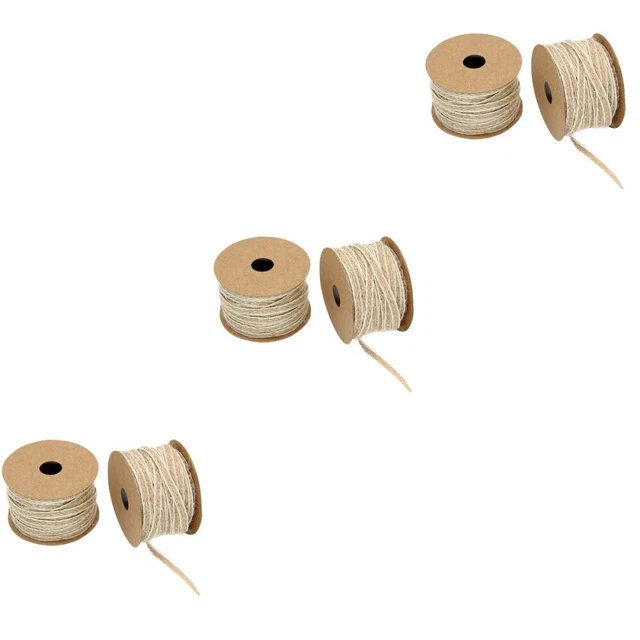 6 stücke 10m Weihnachtsgeschenk Geschenkbänder Vintage Hochzeit Jute