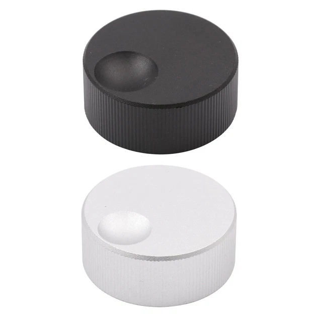 thumbnail image 2 of Aluminum Volume Control Knob - Fits 6mm Potentiometer Shaft - Rotary Dial 2 of 3