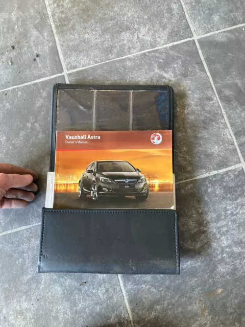 Vauxhall Astra J Owners Manual Handbook & Folder Wallet Book Pack Mk6 2009-2015