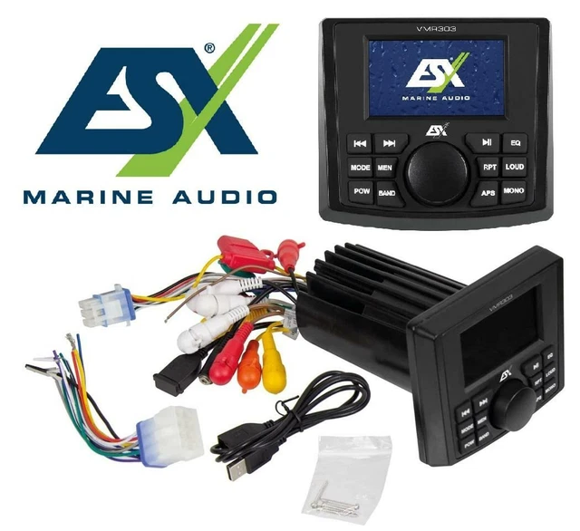 ESX VMR303 Barca Marino Esterno Radio Media Ricevitore Con Radio Digitale DAB+