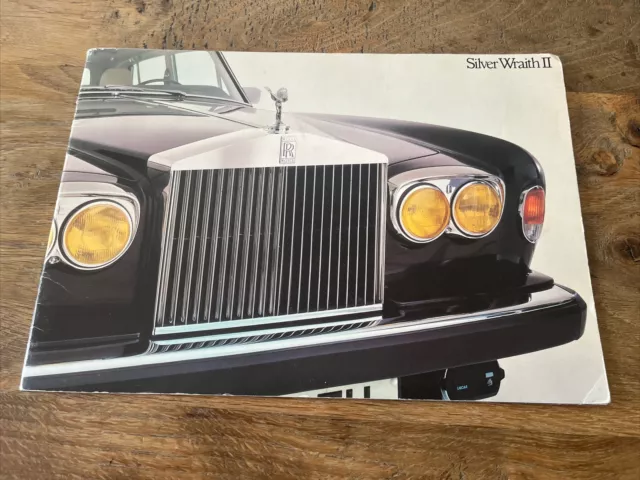 Rolls-Royce Silver Wraith II 1977-80 UK Market Sales Brochure