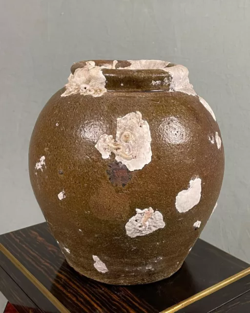 15th 16th Century Large Shipwreck Salt Glaze Storage Jar