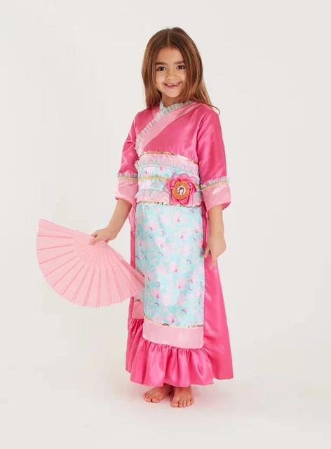 Princess Mulan Fancy Dress Costume 3-4 5-6 7-8 9-10