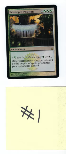 MTG | FOIL | PRIVILEGED POSITION #1 | RAVNICA CITY OF GUILDS | NM (see photos)