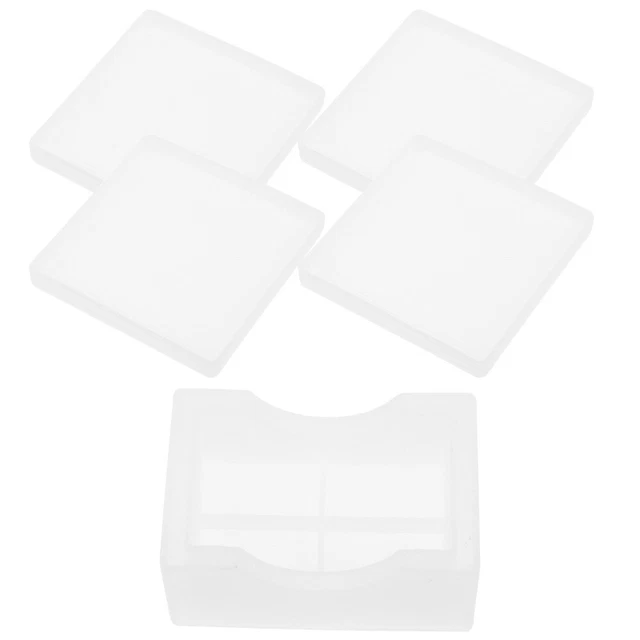 2 Sets Tassenmatte DIY-Matte Epoxy Aschenbecher Formen Tischset Form Harz Bahn 3