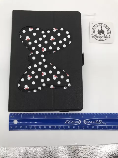 Disney Parks Black Polka Dot Minnie Bow 7” Kindle iPad Tablet Case BNWT