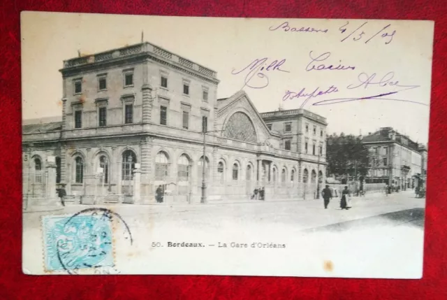 CPA / Old Bordeaux La Gare d'Orléans Postcard (E139)