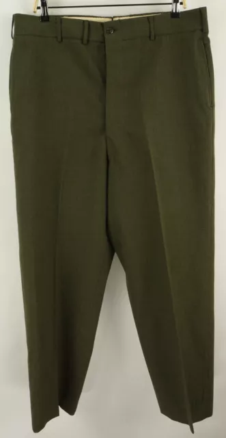 Vintage Military Issue Men's 36 x 30 Green Heavy Canvas Wool Vietnam Field Pants