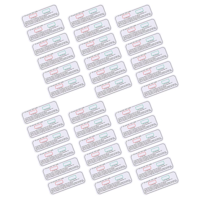 30pcs armoire de table cabinet uvc mettes de désinfection cabinet test