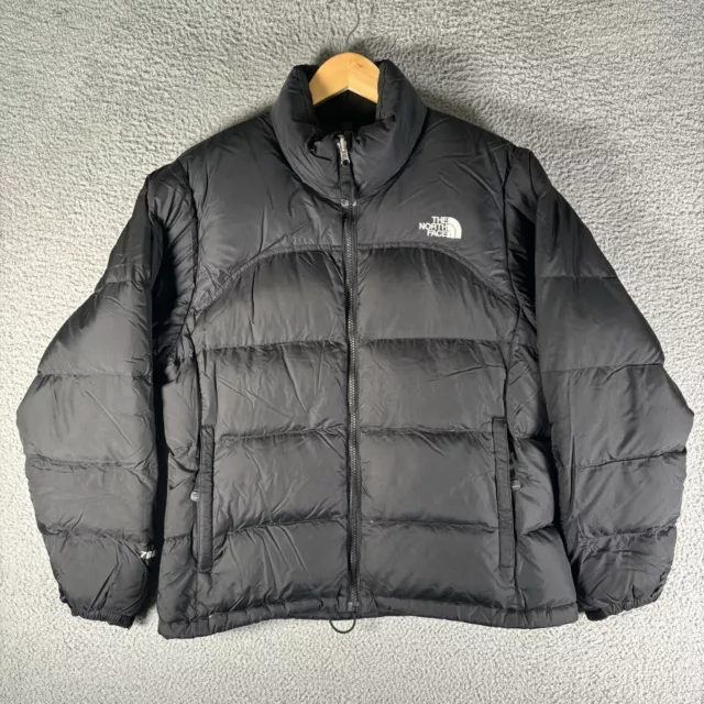 The North Face 700 Puffer Jacket Goose Down Black Quilted Nuptse Womens M