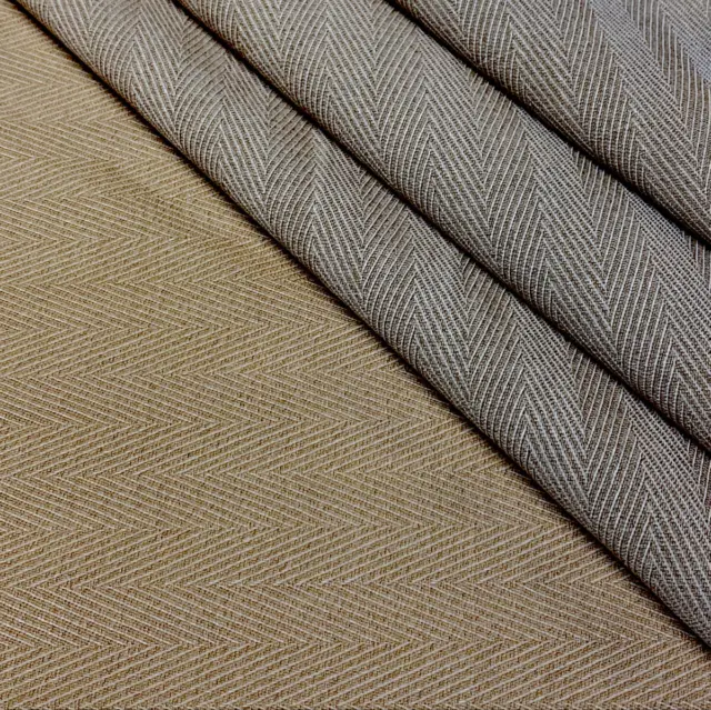 100% Wool Herringbone Crepe Fabric by the Yard