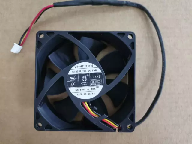 1PC DWPH EFC-08E12D-EF05 8025 12V 0.40A 8CM 3-Wire Switch Cooling Fan