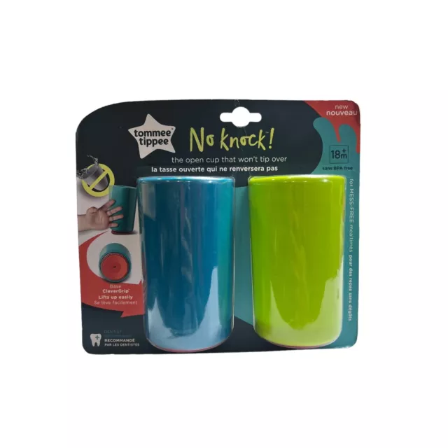 Tommee tippee No knock 18month cups 2 pack no spill open cup