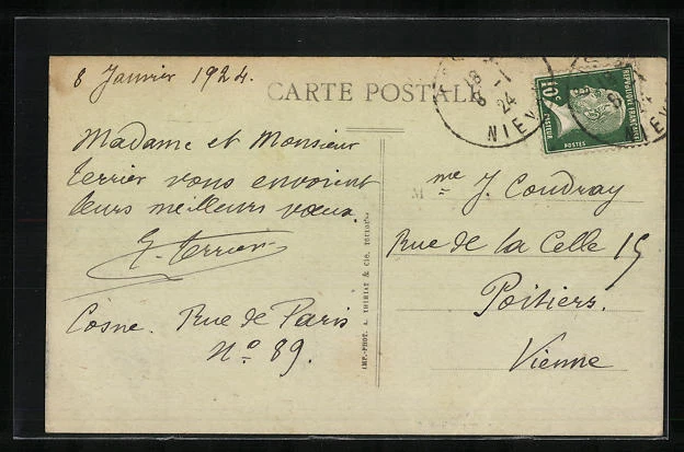 CPA Cosne-sur-Loire, Rue de Paris 1924 2