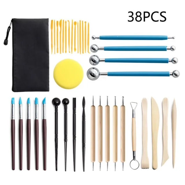 CLAY SCULPTING TOOLS Clay Modeling Painting Texturing Pen Polymer Clay  Tools $19.67 - PicClick AU