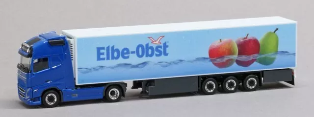 Herpa 951395 Volvo FH ´20 Globetrotter XL Kühlkoffersattelzug Elbe-Obst