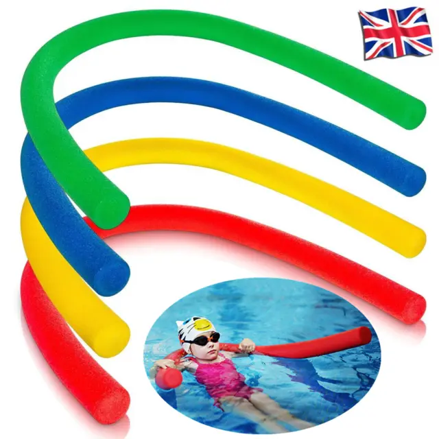 2 x Swimming Pool Noodle Float Aid Woggle Logs Noodles Water Flexible Wet Tub UK
