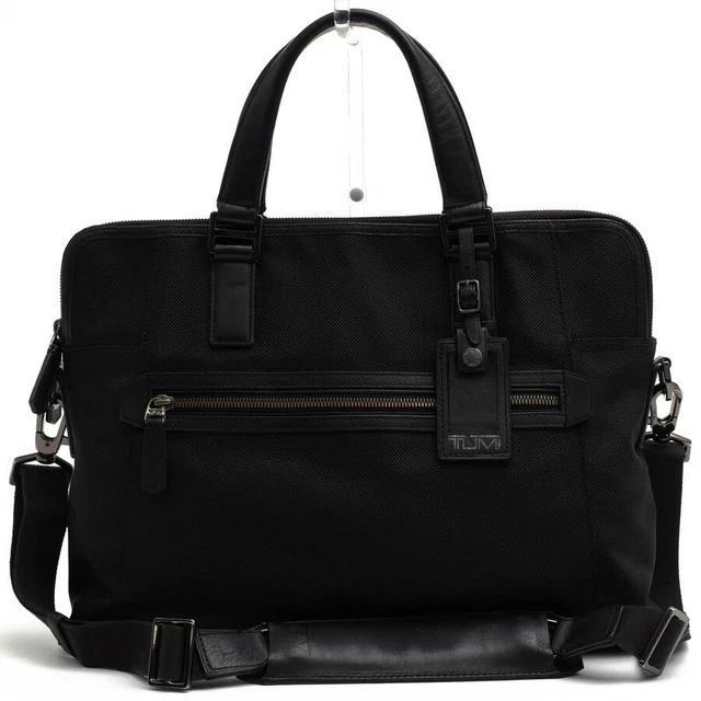TUMI BUSINESS BAG 68530D BEACON HILL Vernon Brief Leather B4