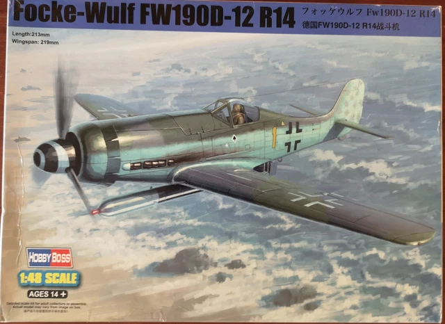 Hobby Boss Focke-Wulf FW190D-12 Modellbausatz 1:48 - 110 Teile Mit Photoätzteilen