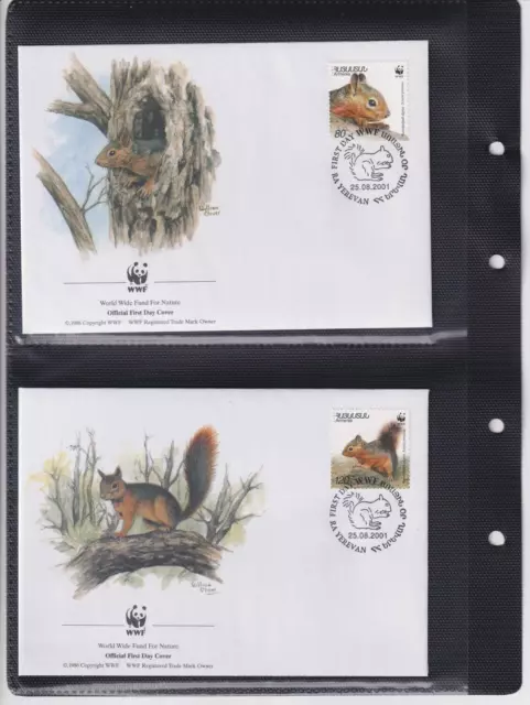WWF20) Armenia World Wildlife Fund 2001 Persian Squirrel 3