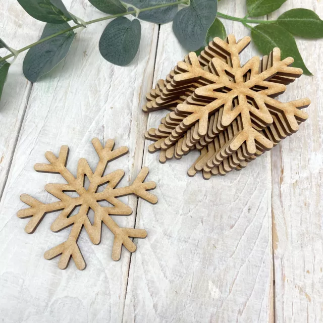 Christmas Theme Wooden Craft Shape MDF Embellishment Christmas Snowflake