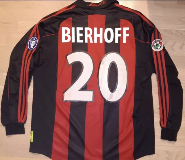 MAGLIA MILAN Bierhoff  MATCH WORN INDOSSATA SHIRT