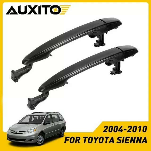 2X For Toyota Sienna 2004-2010 Rear Left Right Sliding Door Door Handle Black EA