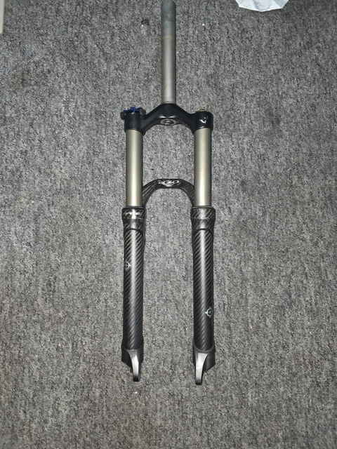 Fourche Rigide VTT Rétro - Tioga/Tange 1"1/8 - Cantilever - Chromée - 26"