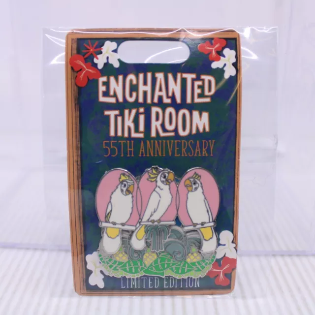 C2 Disney DLR LE 2000 Pin Enchanted Tiki Room 55 Anniversary White Birds