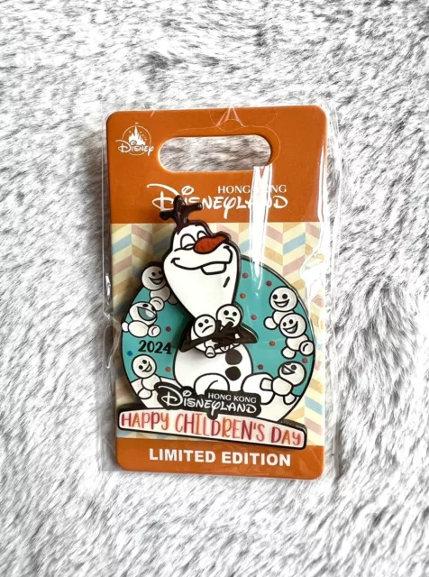 NEW Disney pins HKDL Hong Kong Frozen Olaf Happy Children’s Day 2024 LE600 Pin