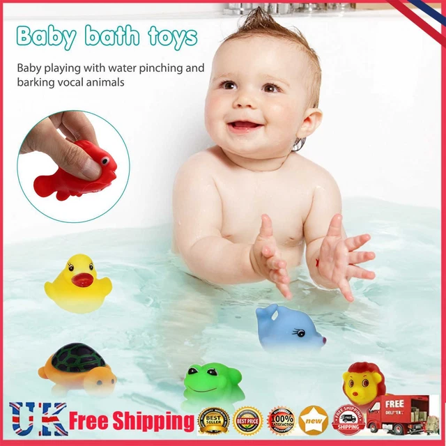 13pcs Animals Pinching Toys Cartoon Baby Splash Toys Funny Gift for Baby Playing