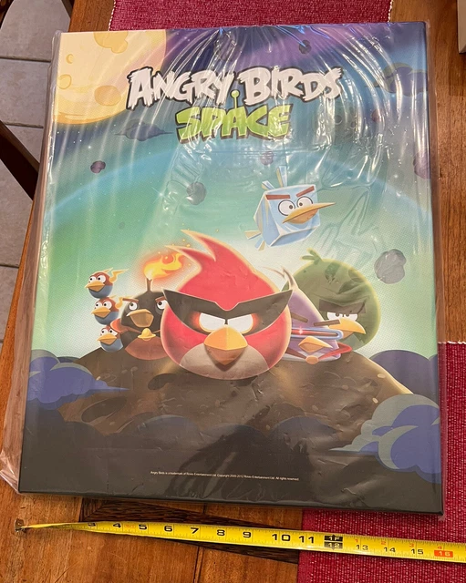 The Angry Birds Space Poster Canvas PROMO only NEW unopened 16”x20”