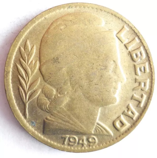 1949 Argentine 20 Centavos - Excellent Pièce de Monnaie Argentine Poubelle #1