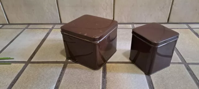 zwei alte Apothekengefäße-Dosen mit Deckel aus Blech 3