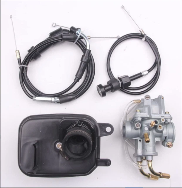 Carburateur 15mm Avec Filtre à Air Pour Pocket Bike - Alliage Aluminium - Améliore Performances Moteur 2 Temps - 5